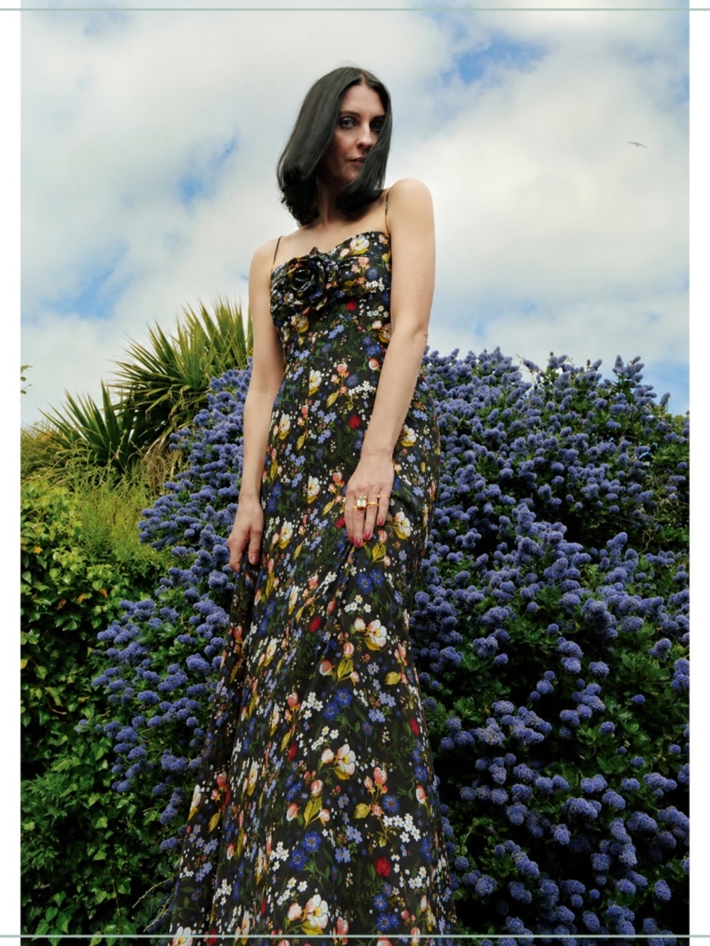 $2490 The Vampire’s Wife Paradise Road Liberty Silk Satin Runway Dress - Picture 3 of 14